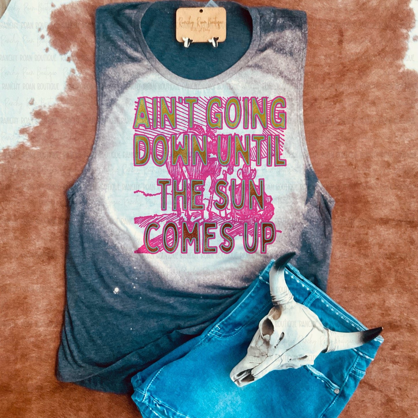 Ain’t Going Down Until the Sun Comes Up Festival Muscle Tank