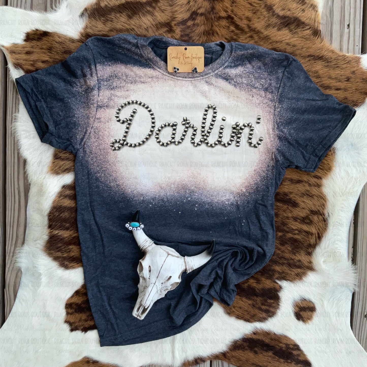 Darlin’ Western Stud Script Tee