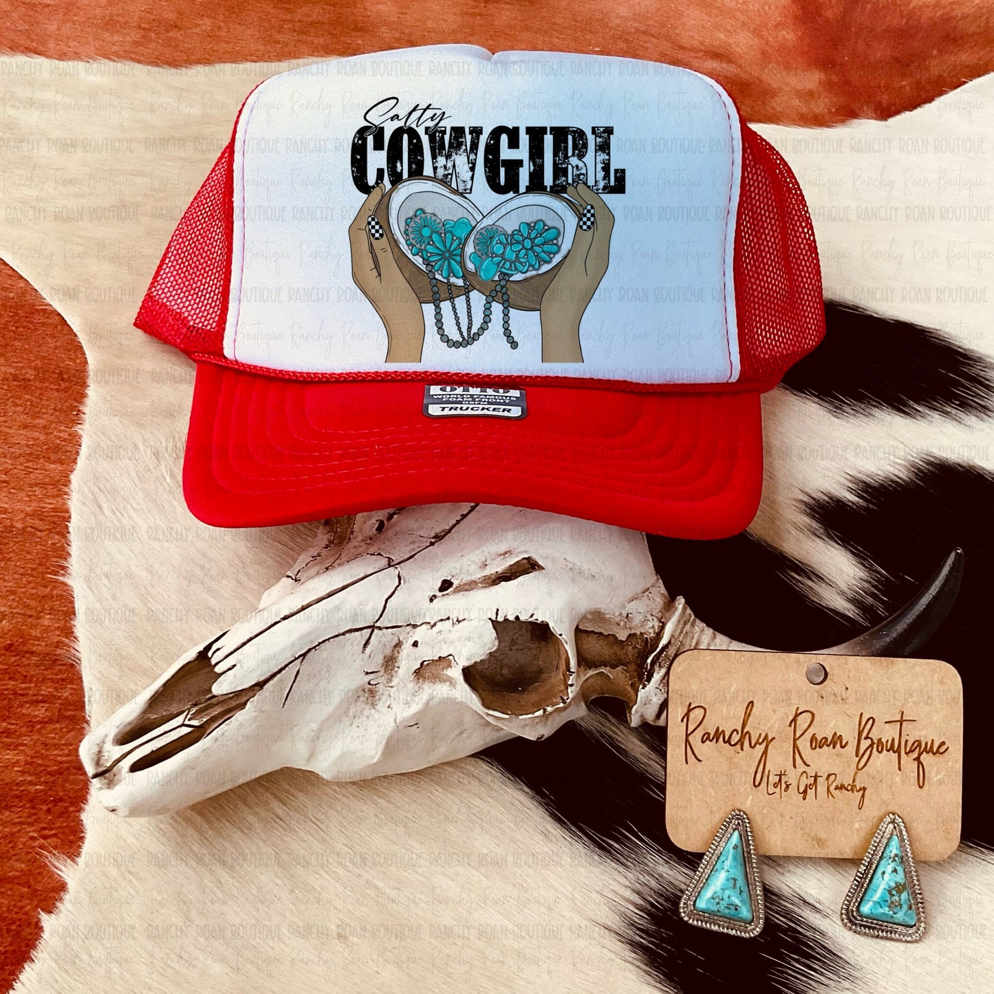Salty Cowgirl Western Trucker Hat