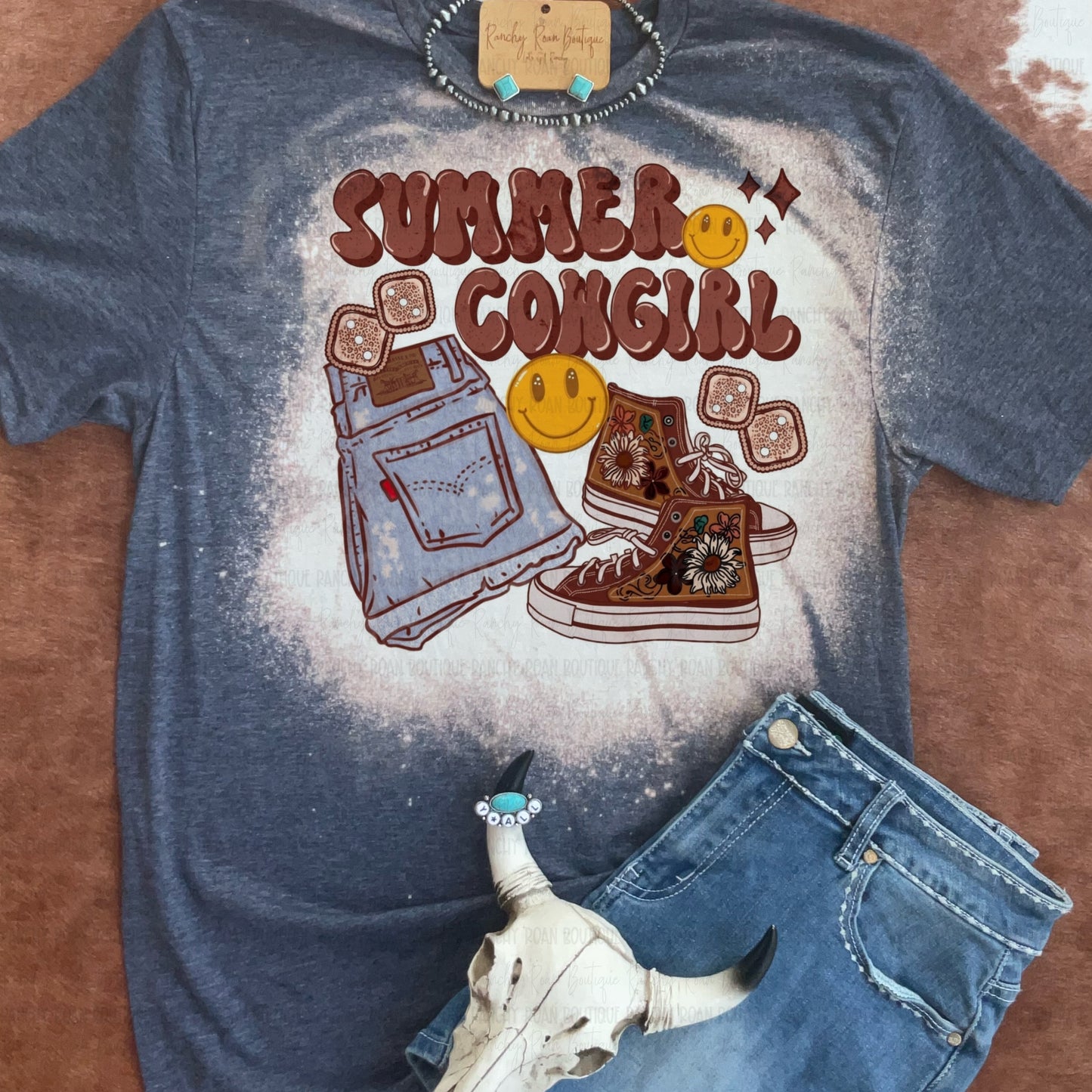 Summer Cowgirl Western Graphic Tee