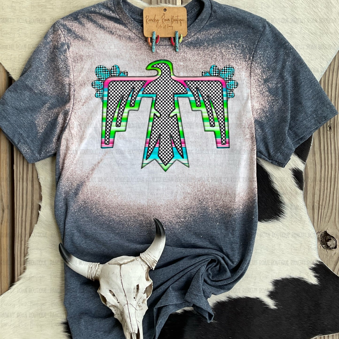 Neon Thunderbird Western Graphic Tee