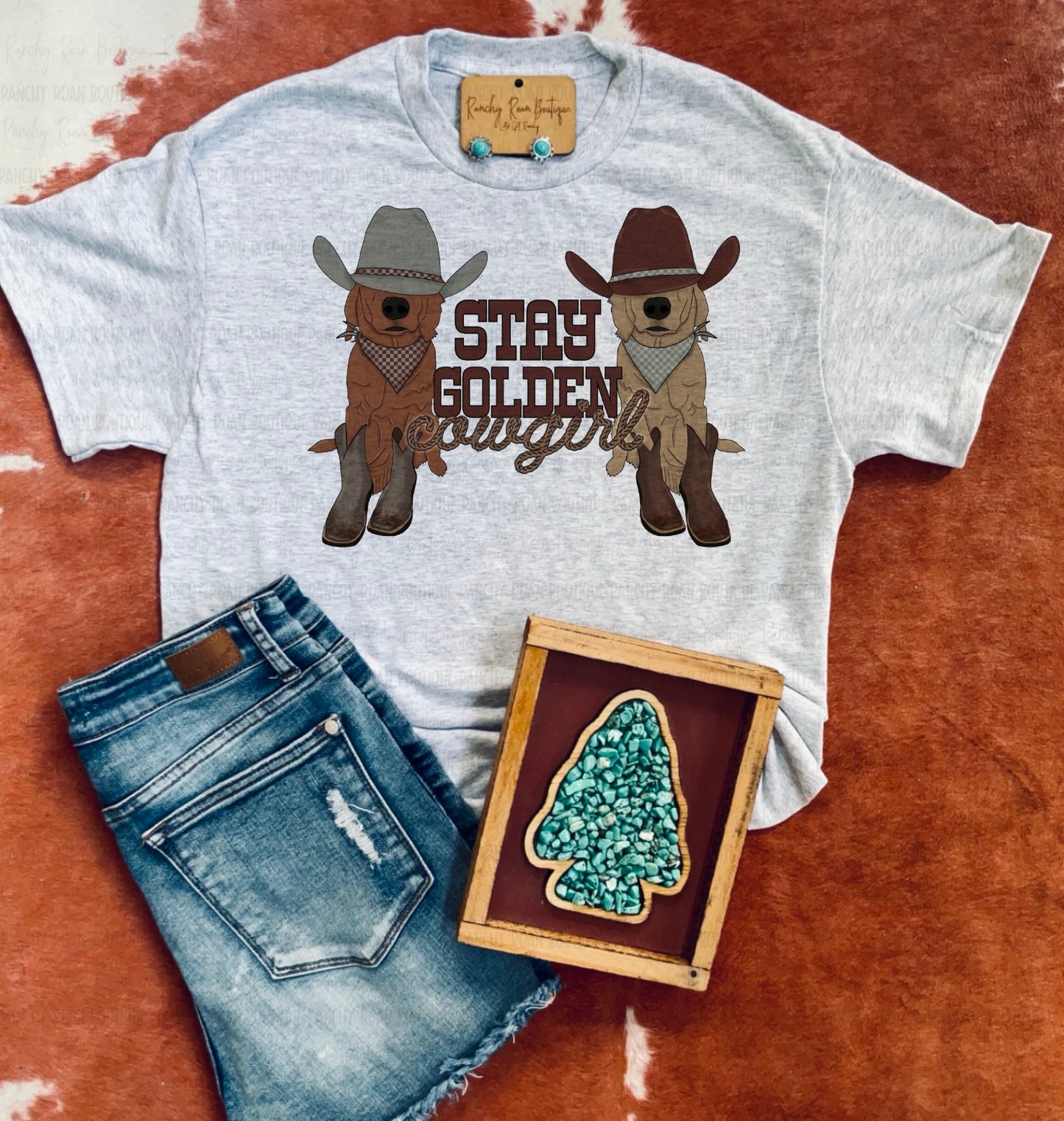 Stay Golden Cowgirl Western Graphic Tee