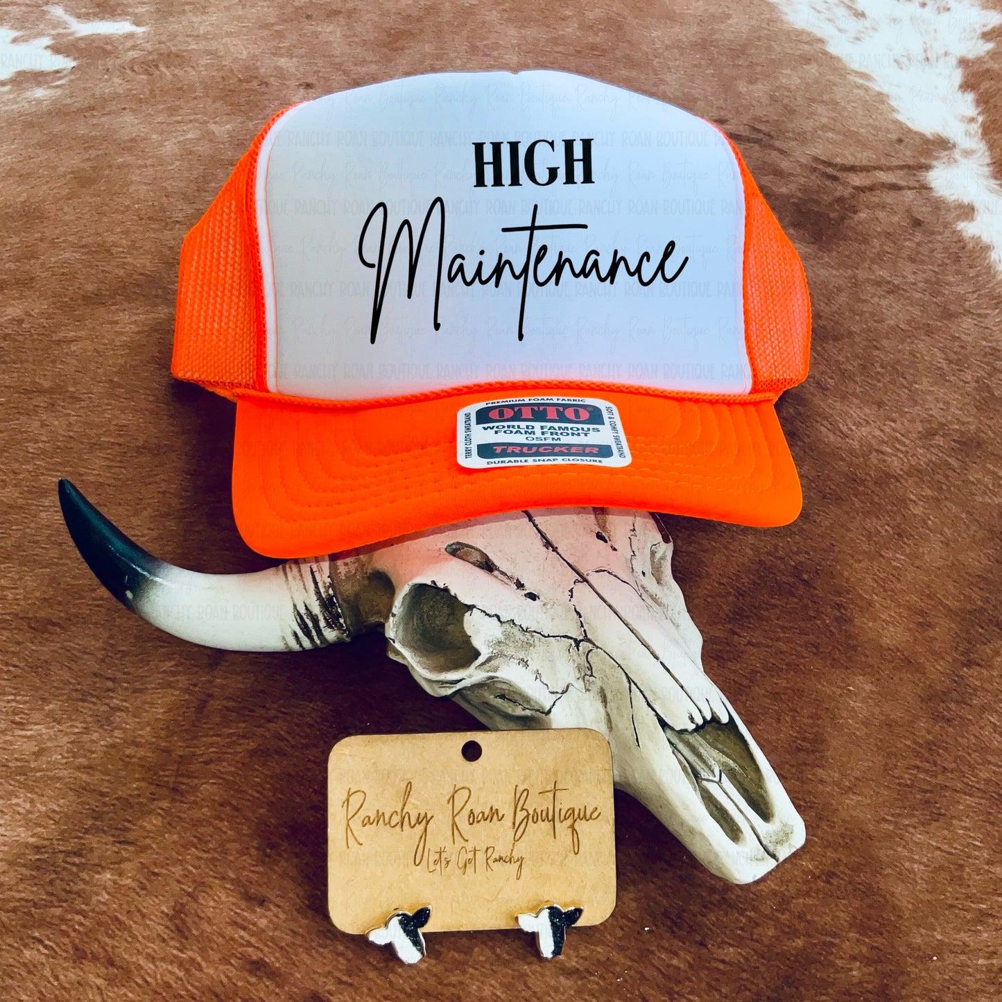 High Maintenance Western Trucker Hat