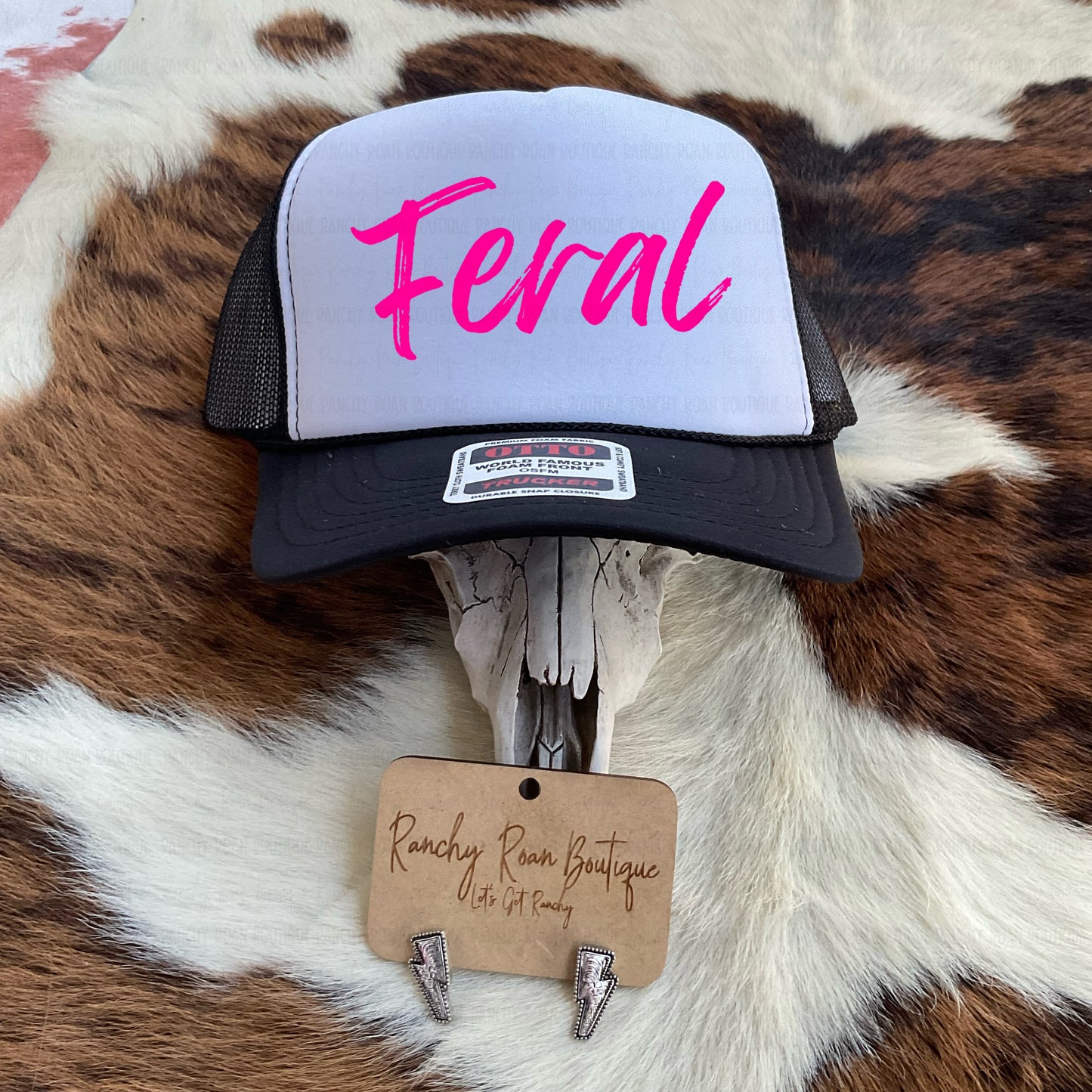 Feral Neon Western Trucker Hat