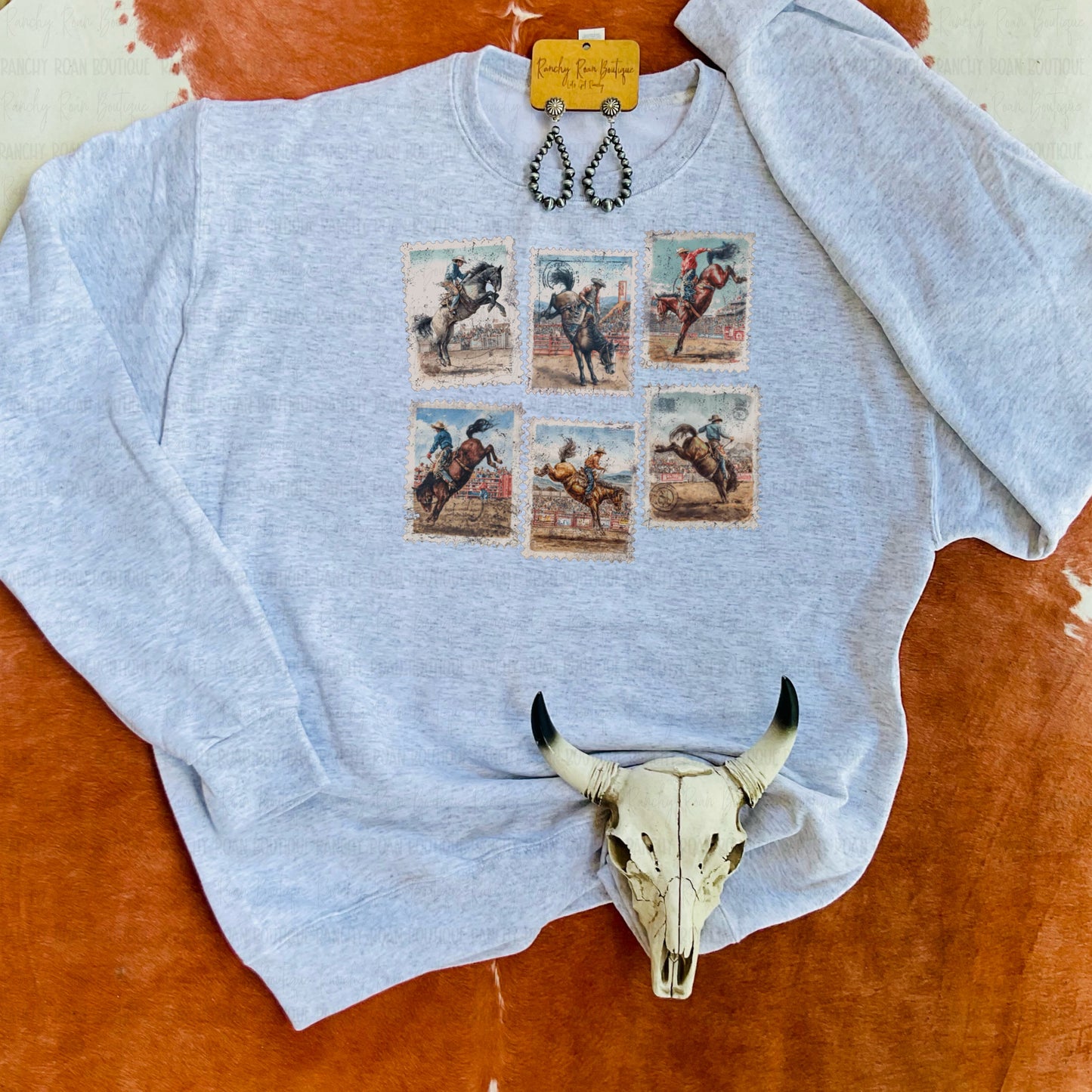 Rodeo Stamp Collection Graphic Sweatshirt