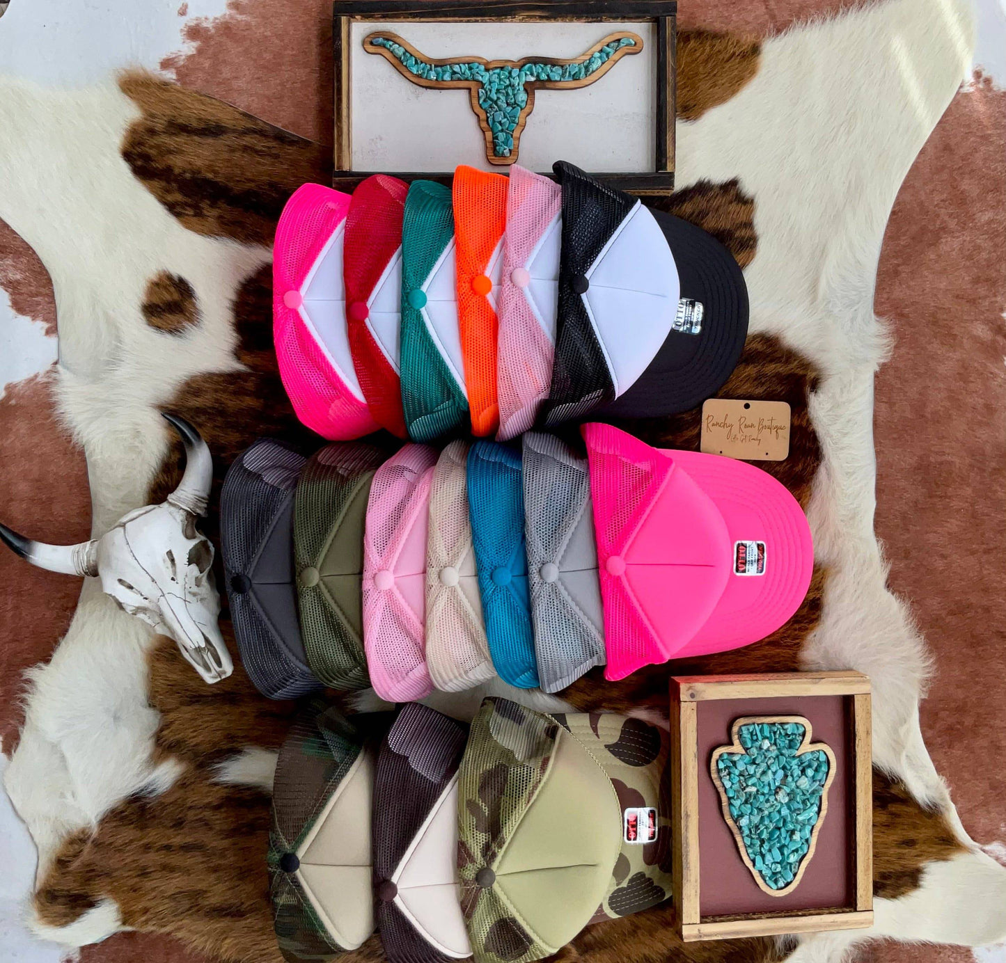 Double R Brand Western Foam Front Trucker Hat - Ranchy Roan Boutique