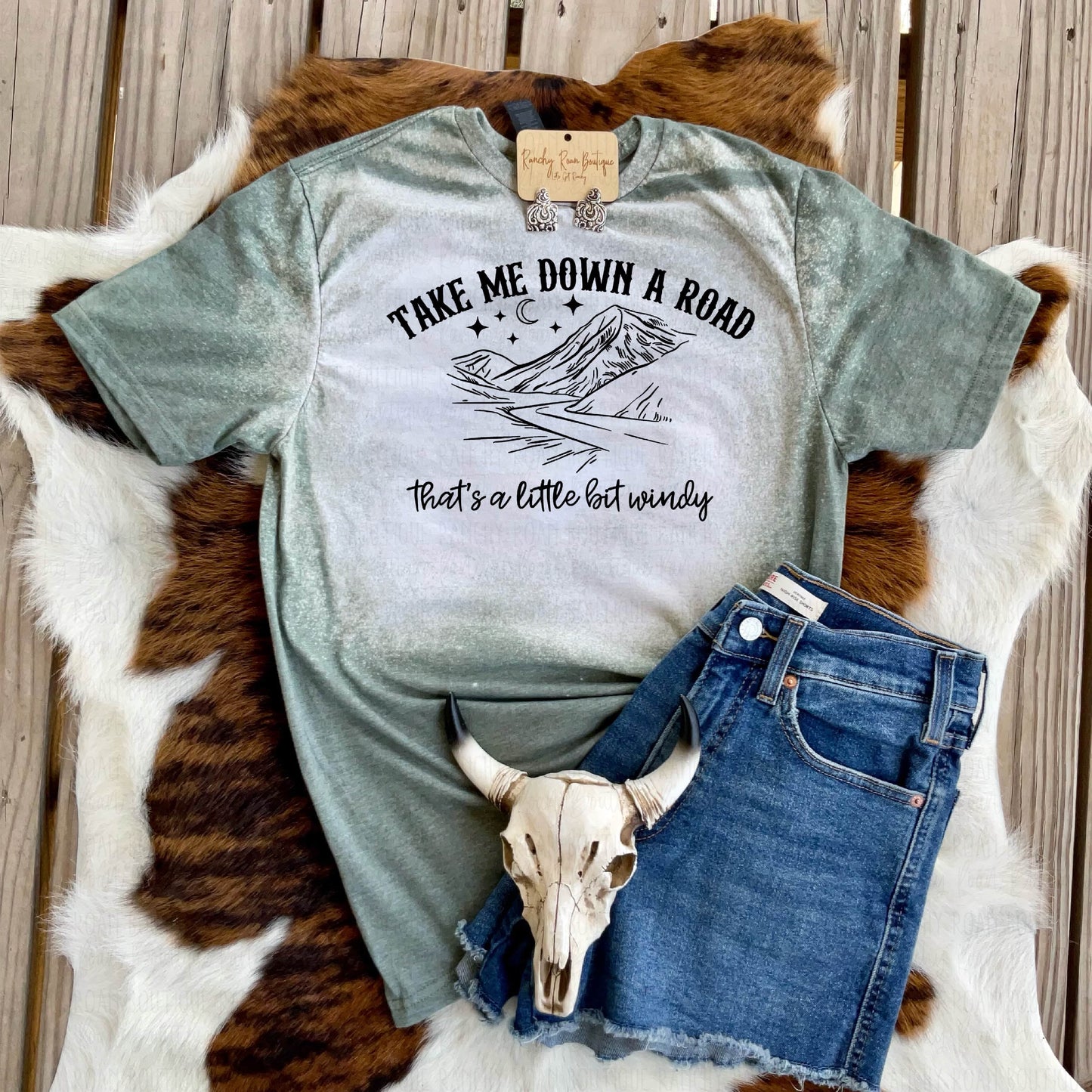 Take Me Down Western Tshirt - Ranchy Roan Boutique