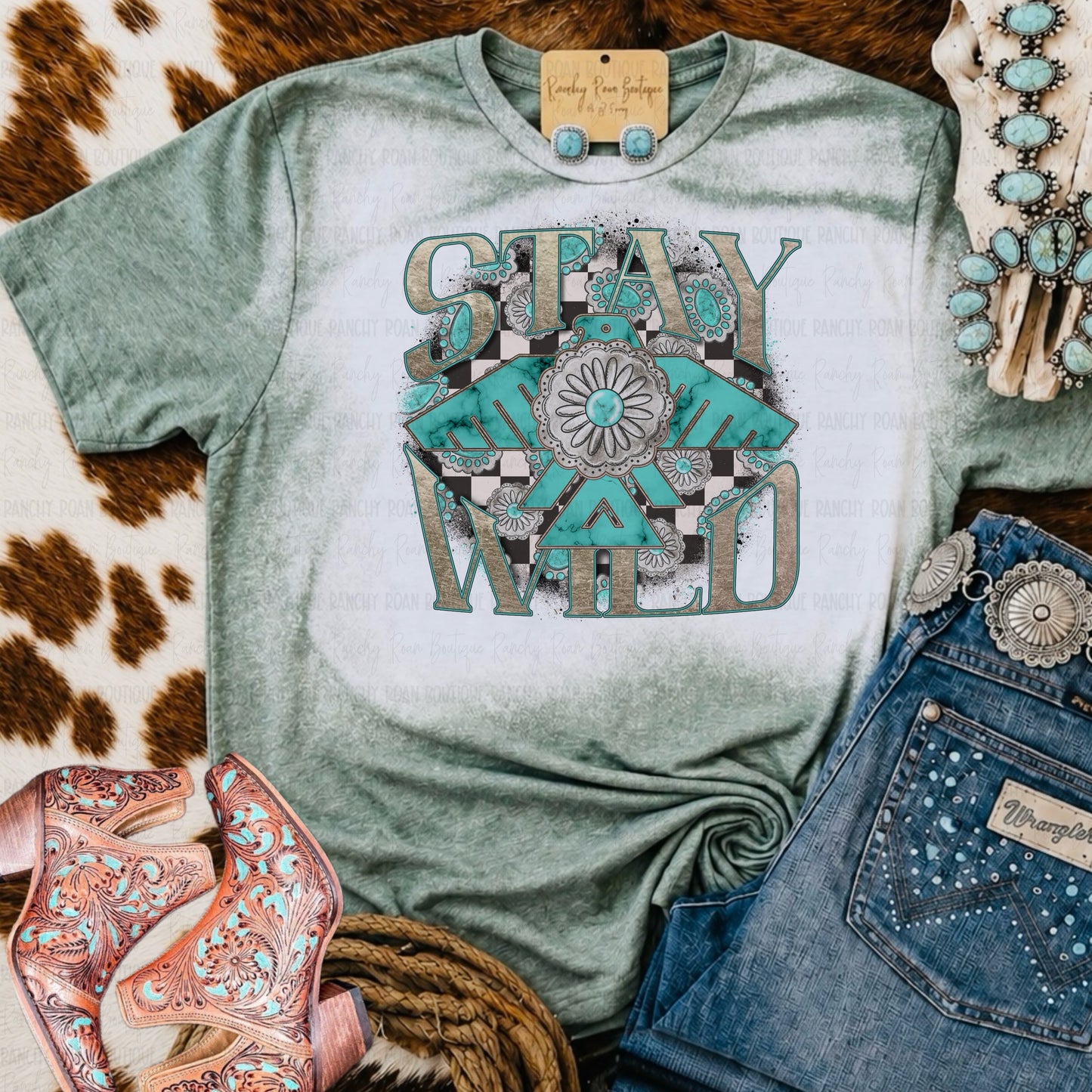 Stay Wild Thunderbird Western Graphic Tee