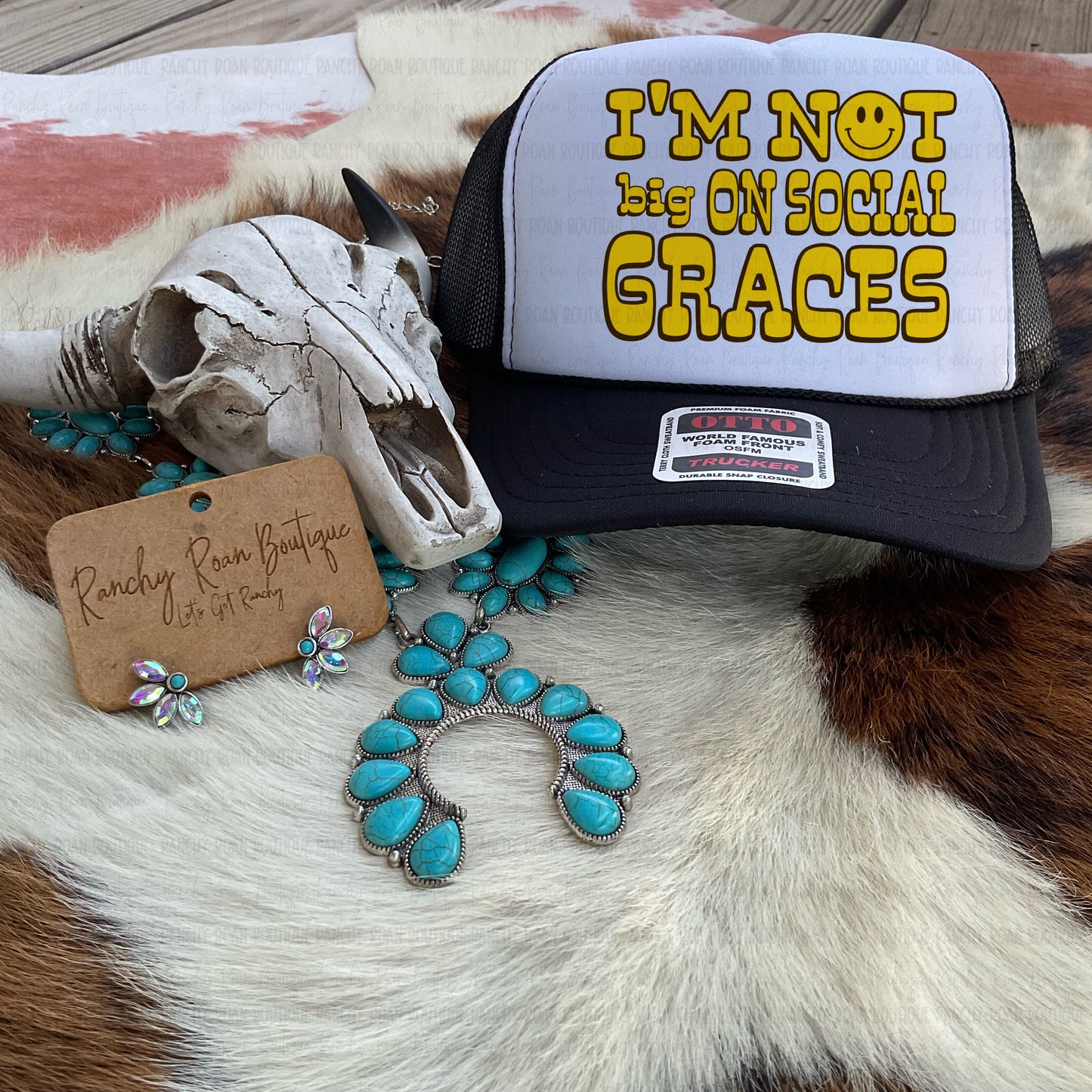 Social Graces Western Trucker Hat