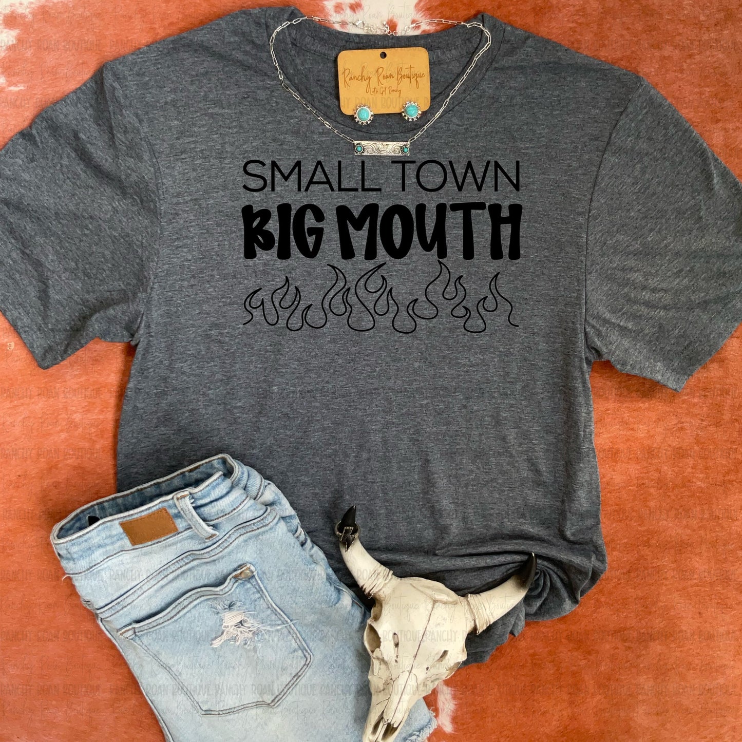 Small Town Big Mouth Graphic Tee