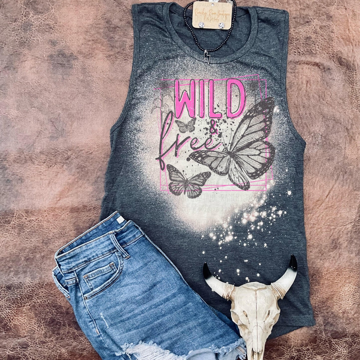 Wild & Free Tank - Ranchy Roan Boutique