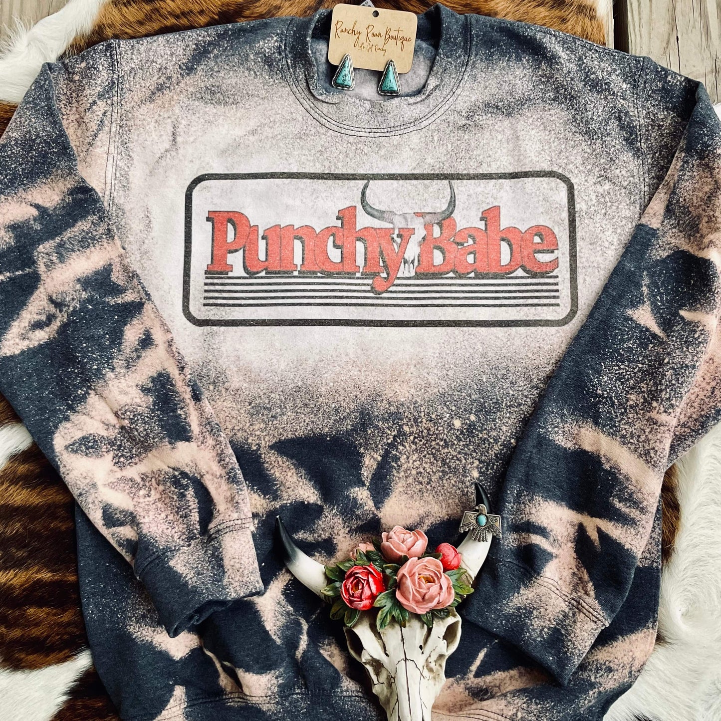 Punchy Babe Sweatshirt - Ranchy Roan Boutique