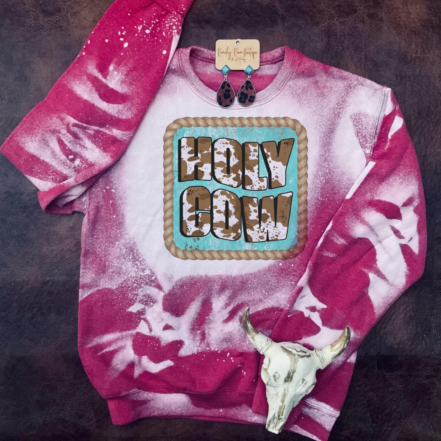 Holy Cow Western Sweatshirt - Ranchy Roan Boutique