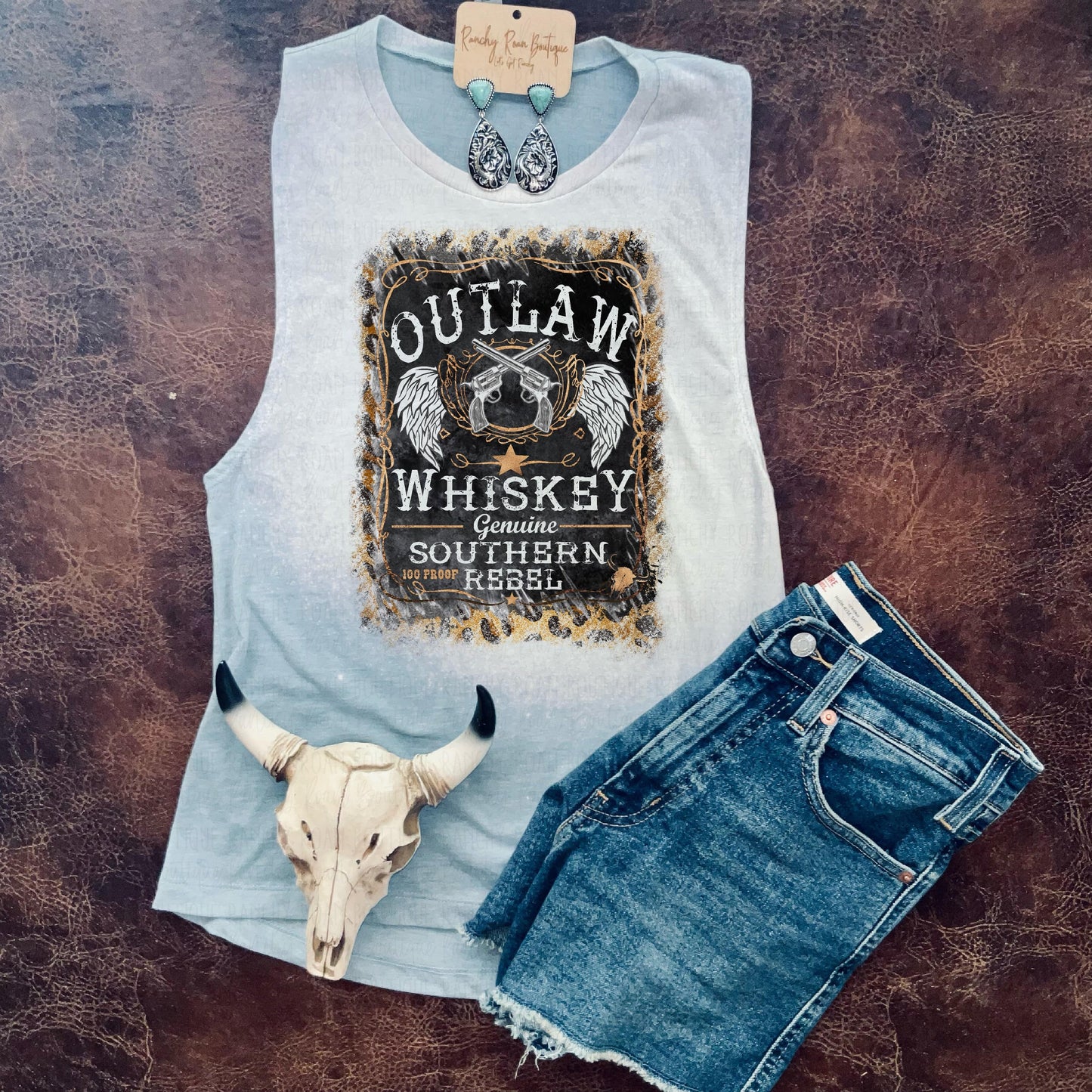 Outlaw Whiskey Tank - Ranchy Roan Boutique