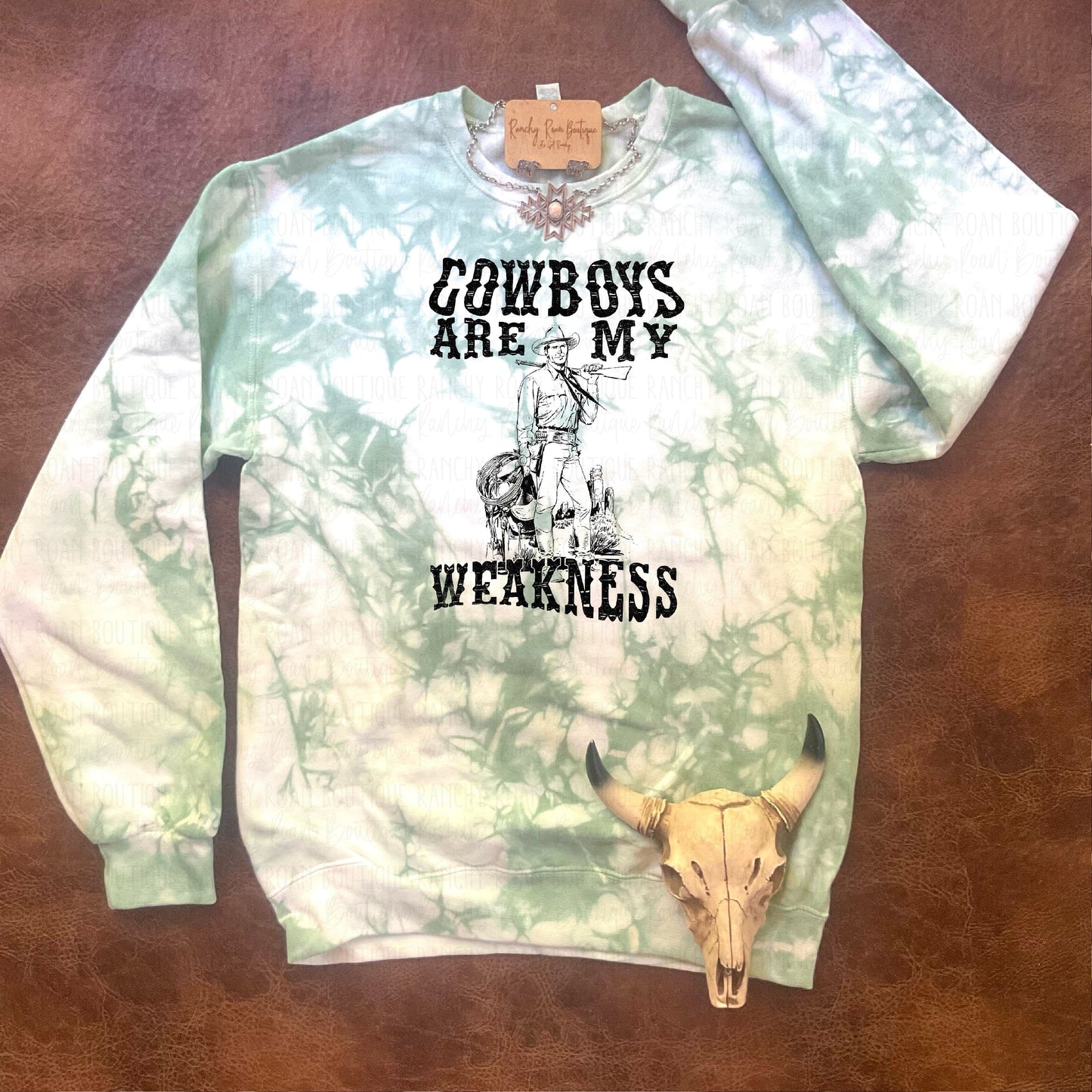 Cowboys are my Weakness Sweatshirt - Ranchy Roan Boutique