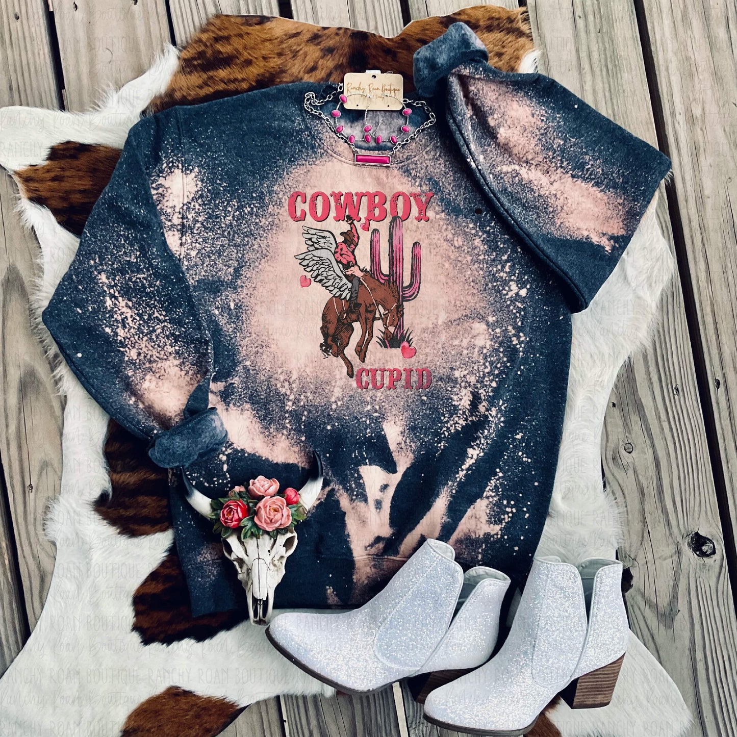Cowboy Cupid Sweatshirt - Ranchy Roan Boutique