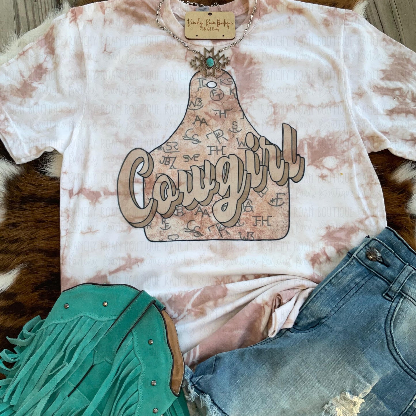 Cowgirl Brand Western Tee - Ranchy Roan Boutique