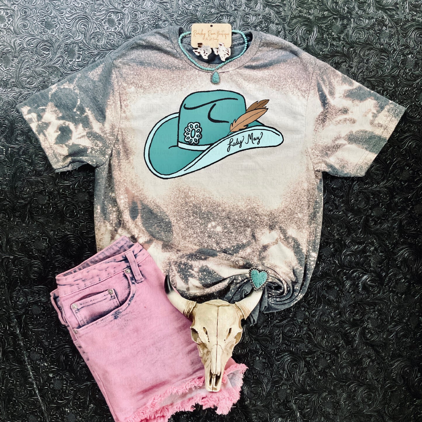 Lady May Childers Western Hat Tee - Ranchy Roan Boutique