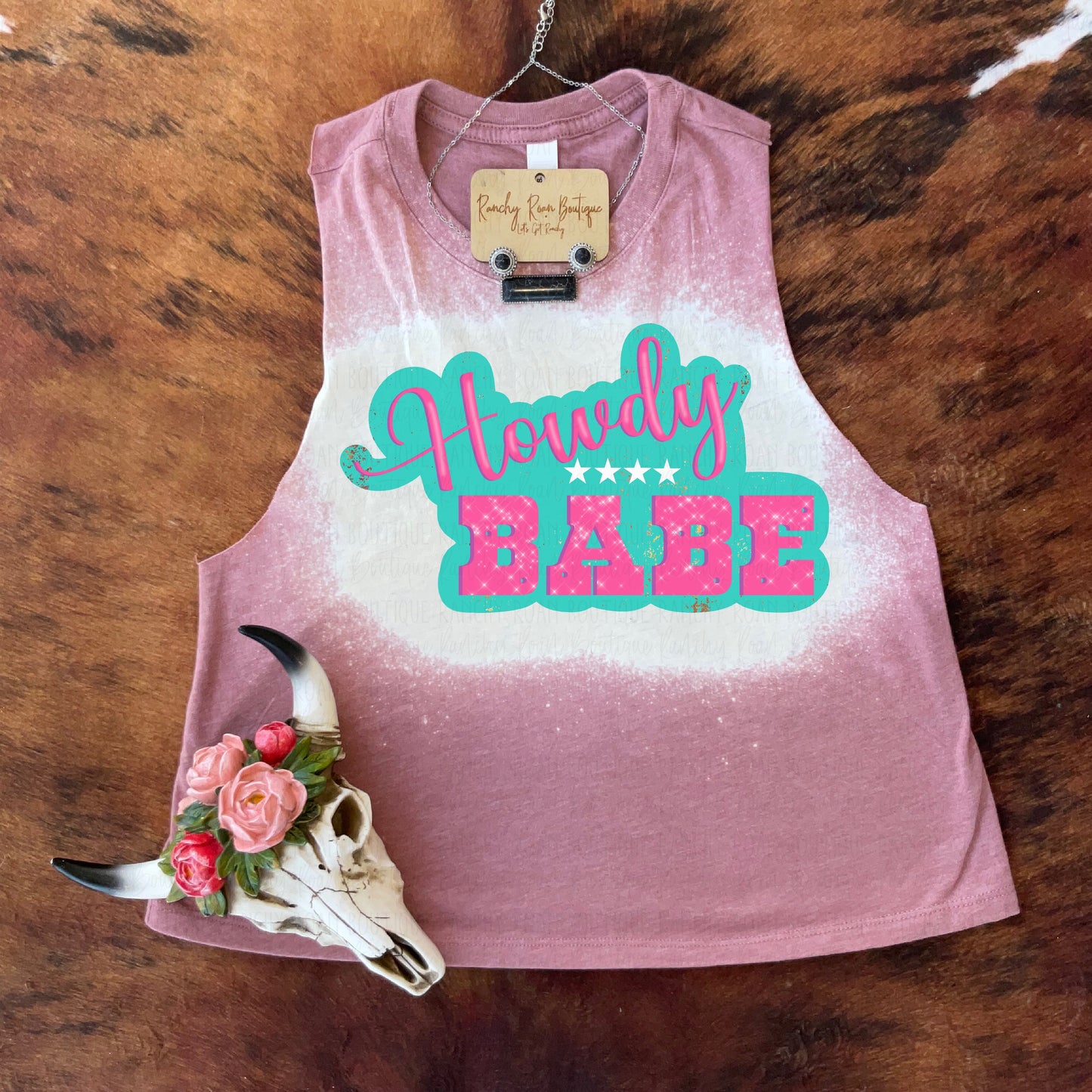 Howdy Babe Crop - Ranchy Roan Boutique