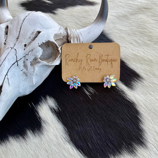 Western Boujee Style Stone Stud Earrings - Ranchy Roan Boutique 