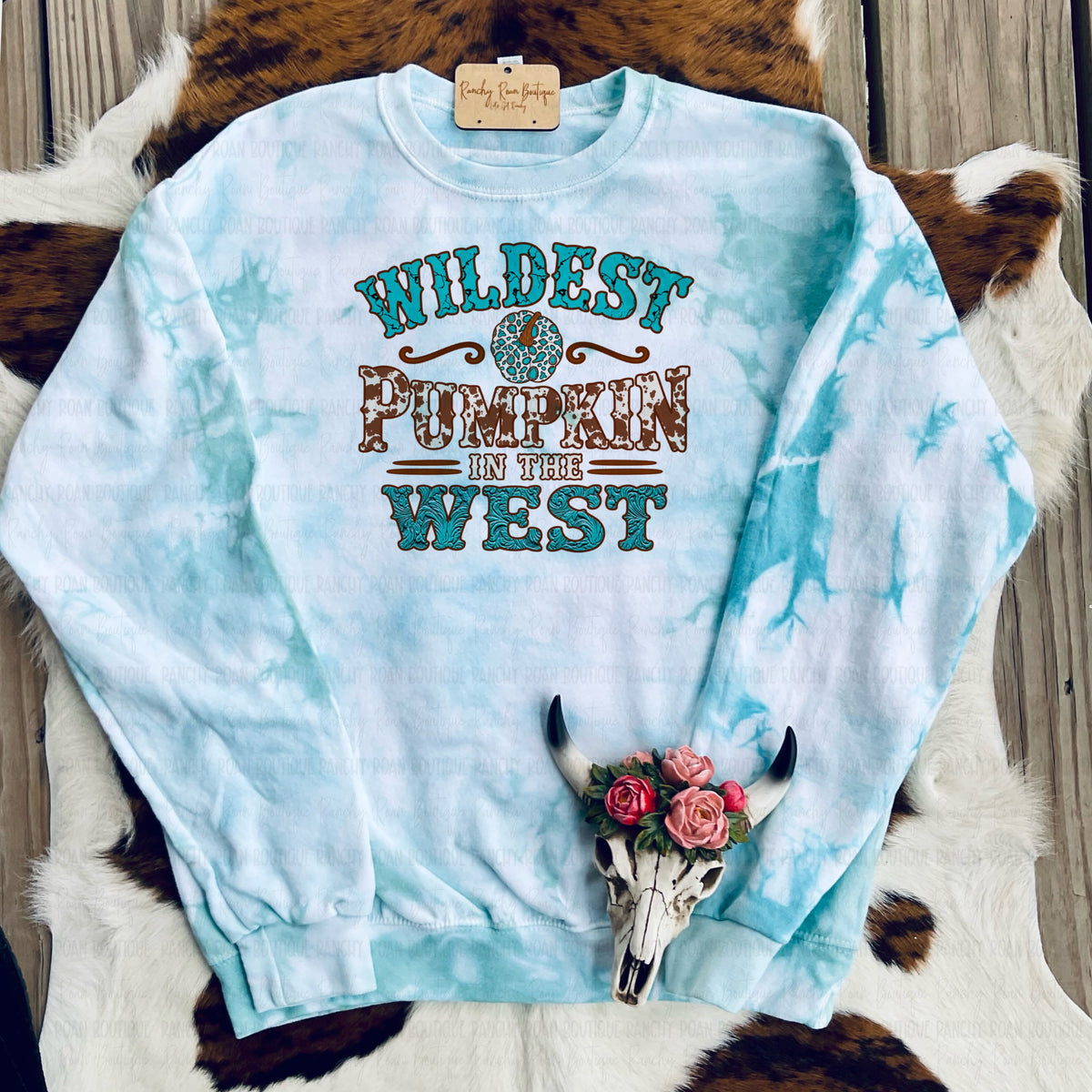 Wildest Pumpkin in the West Western Graphic Sweatshirt