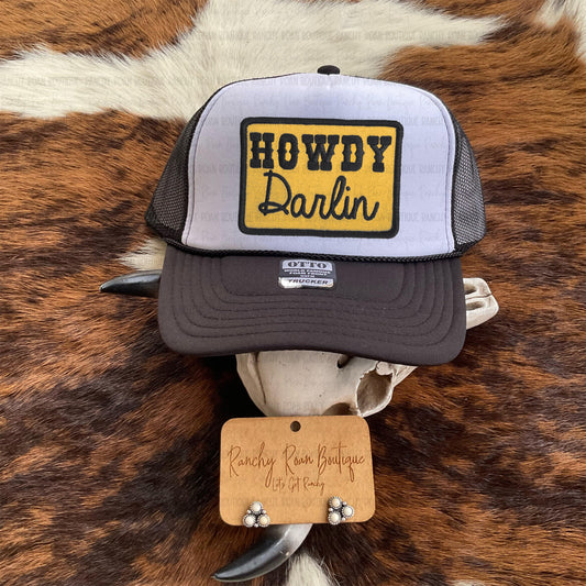 Howdy Darlin Western Foam Trucker Hat - Ranchy Roan Boutique 