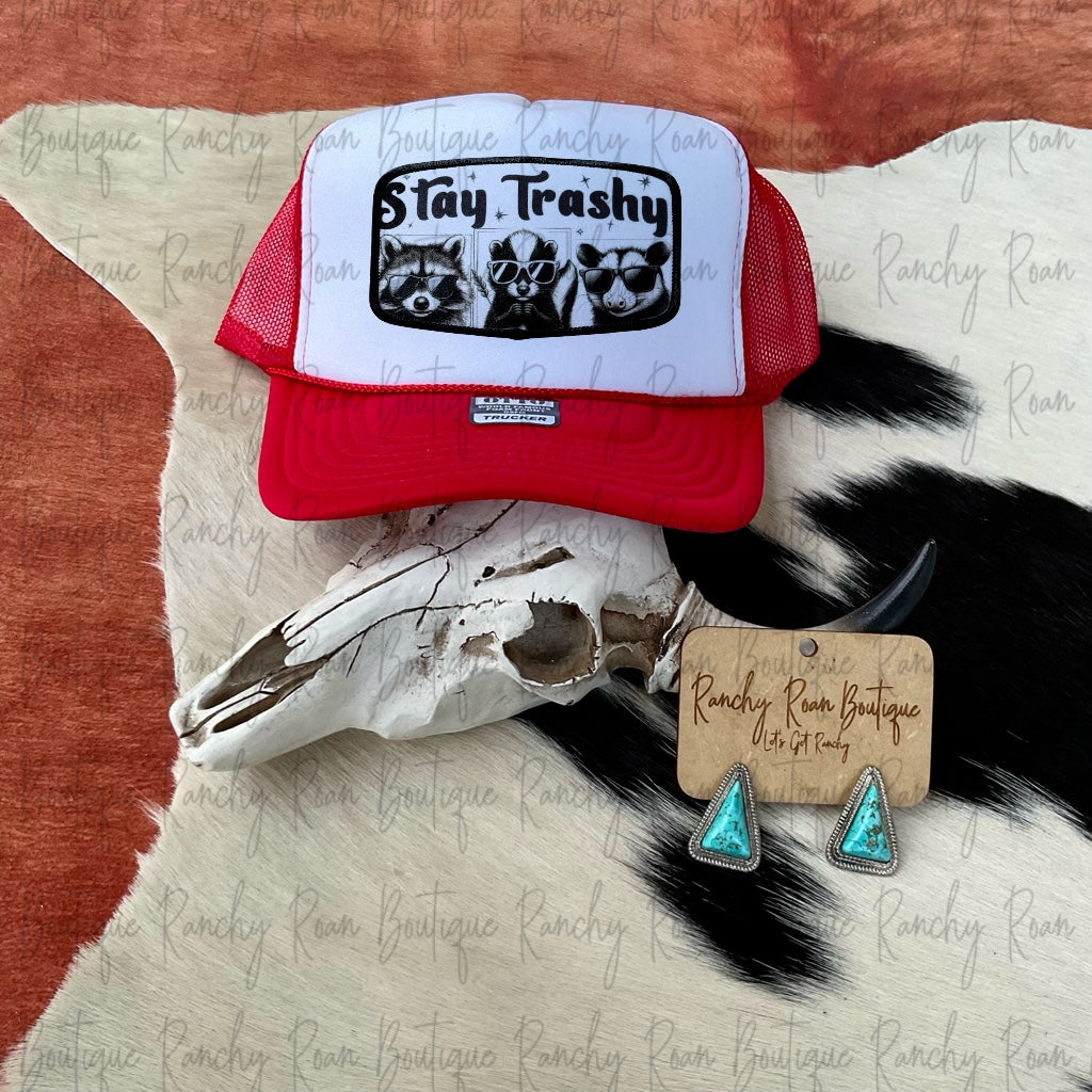 Stay Trashy Western Trucker Hat