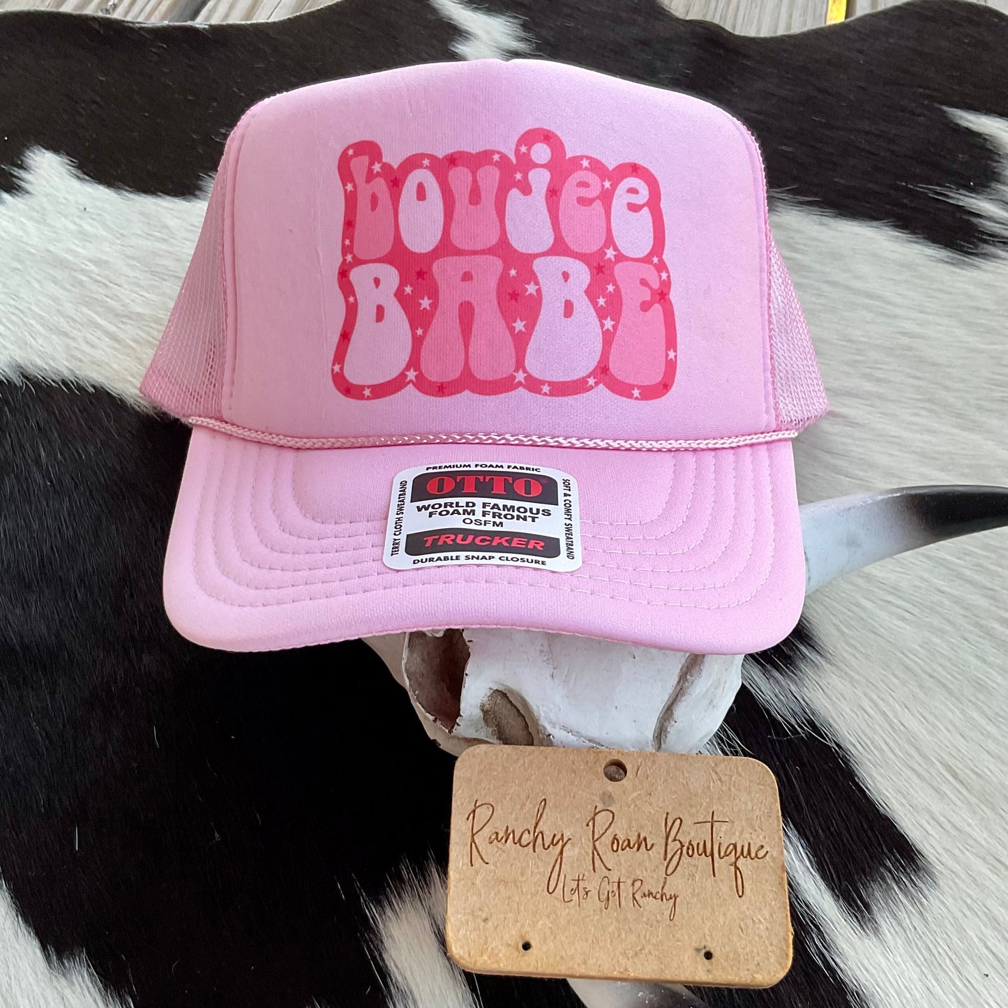 Boujee Babe Western Foam Trucker Hat - Ranchy Roan Boutique 