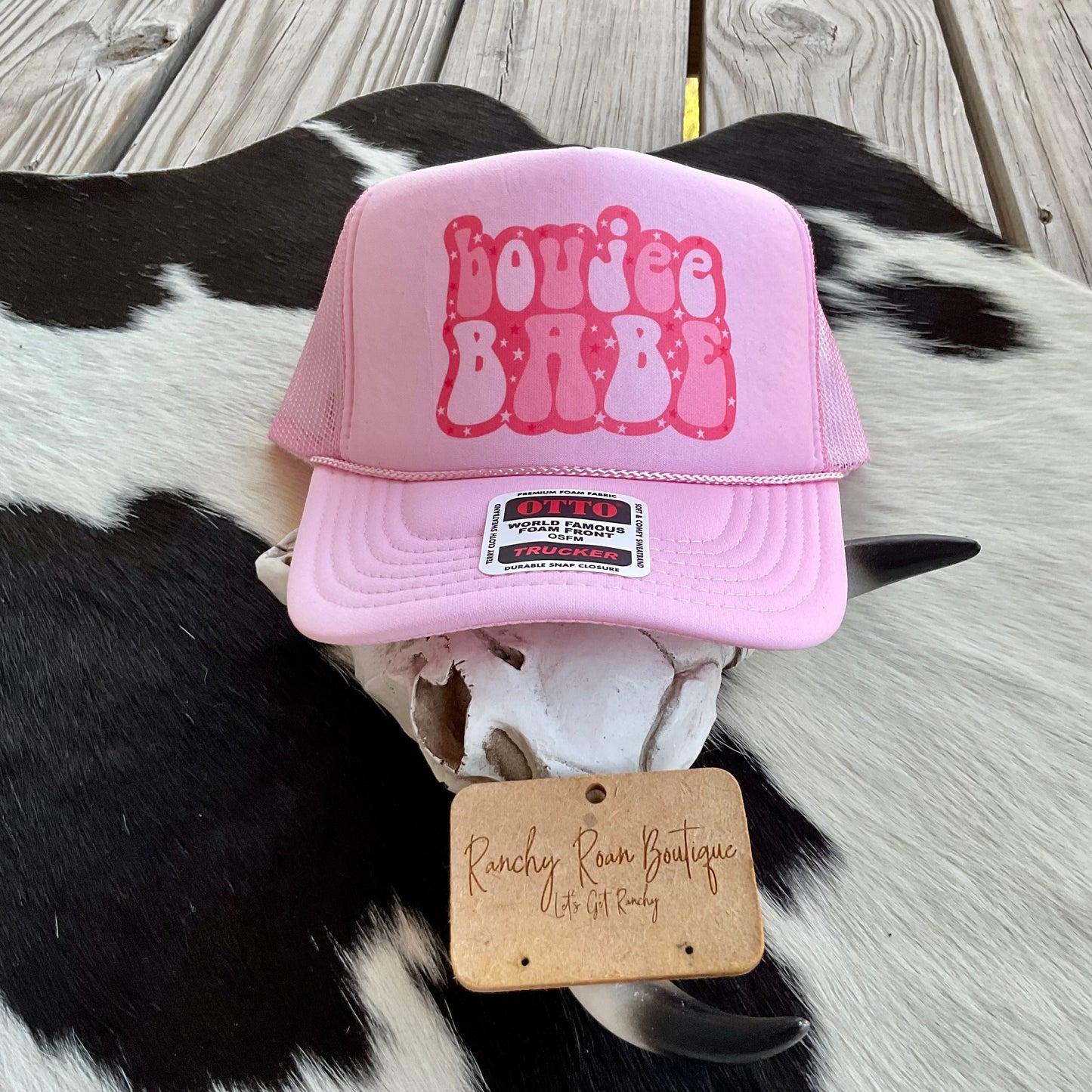 Boujee Babe Western Foam Trucker Hat - Ranchy Roan Boutique 