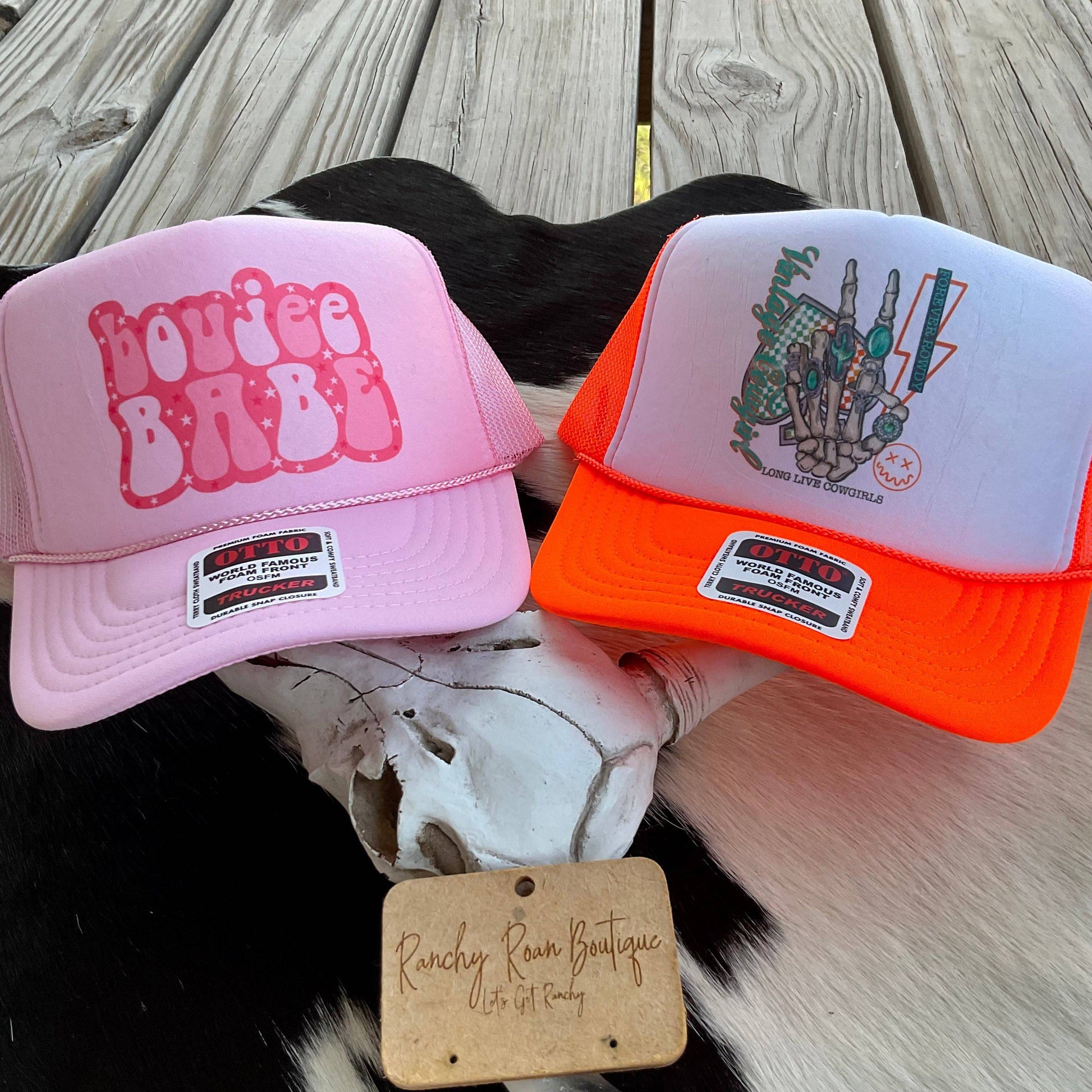 Boujee Babe Western Foam Trucker Hat - Ranchy Roan Boutique 