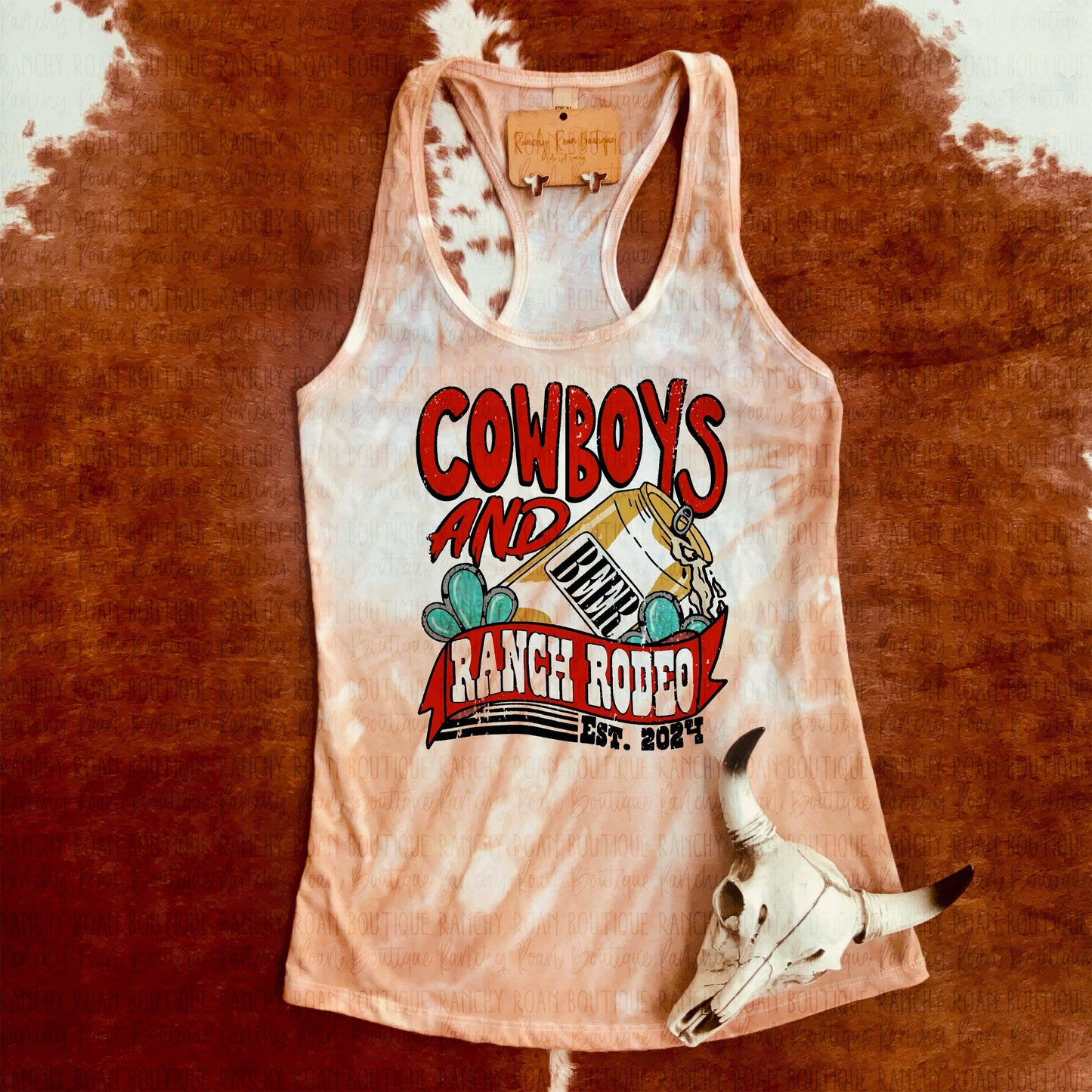 Ranch Rodeo Western Racerback Tank - Ranchy Roan Boutique 