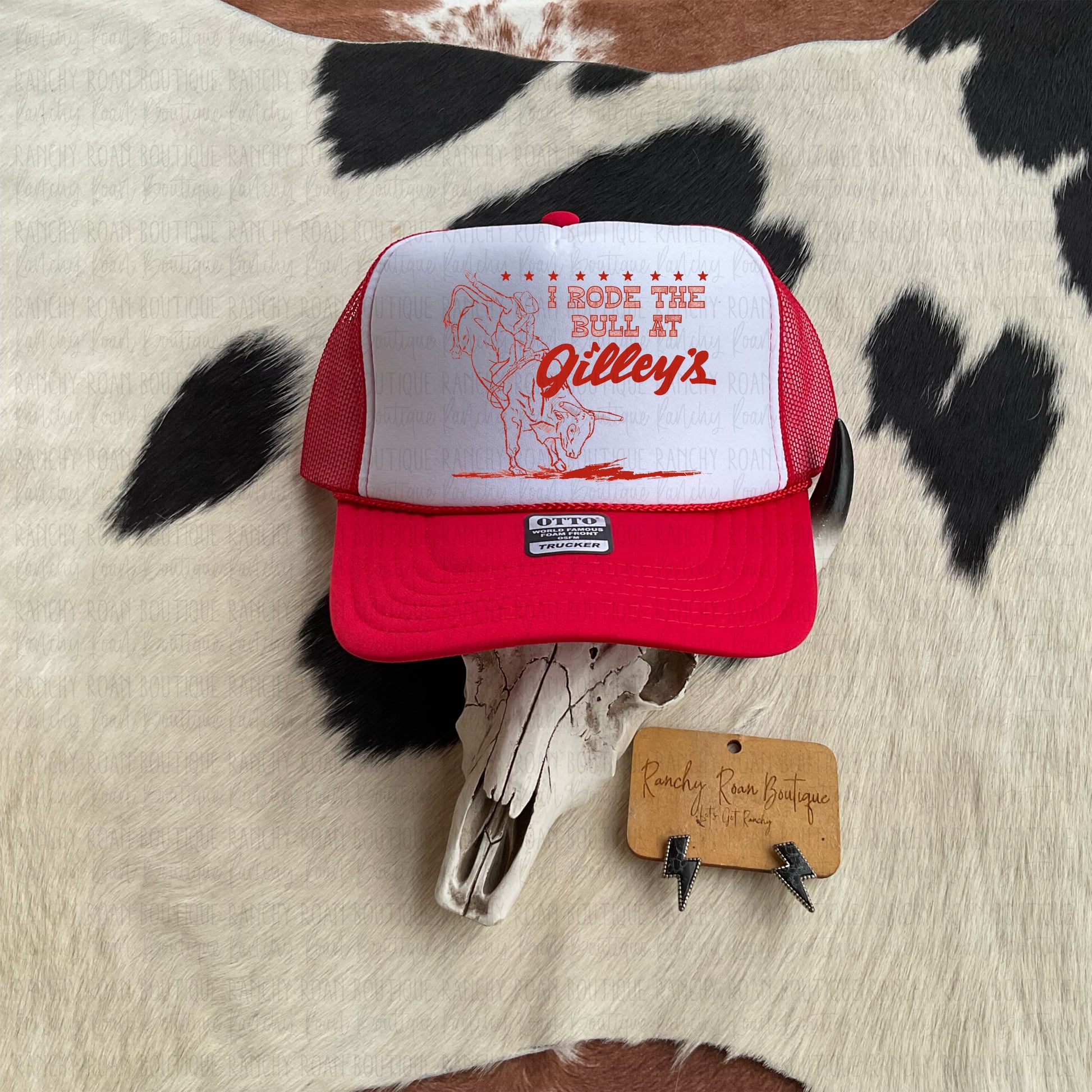 I Rode The Bull Western Trucker Hat - Ranchy Roan Boutique 