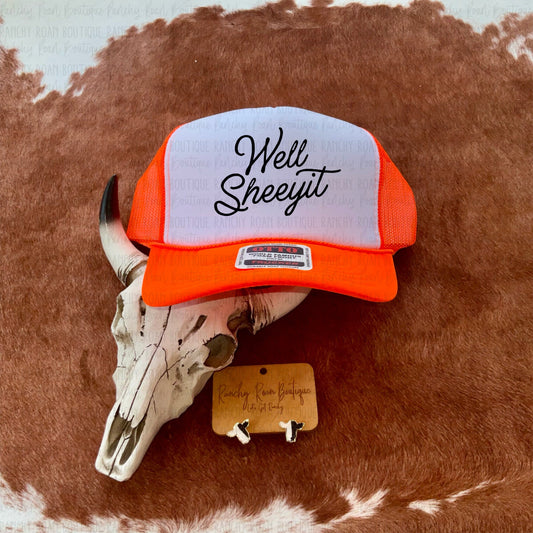 Well Sheejet Western Trucker Hat - Ranchy Roan Boutique 