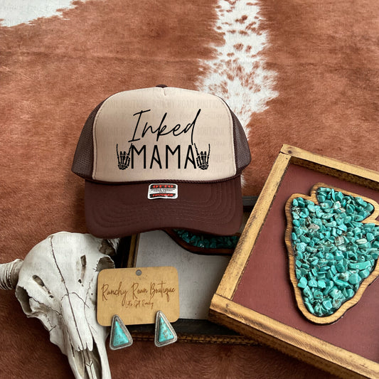 Inked Mama Western Trucker Hat - Ranchy Roan Boutique 