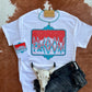 Turquoise Freedom Retro Western Graphic Tshirt - Ranchy Roan Boutique 