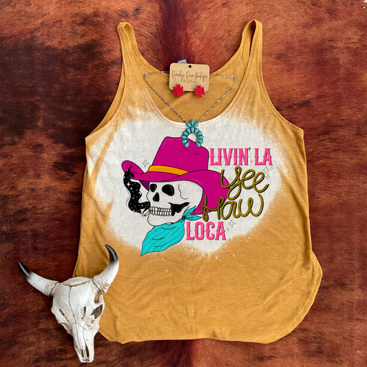 Livin’ La YeeHaw Loca Western Festival Tank Top - Ranchy Roan Boutique 