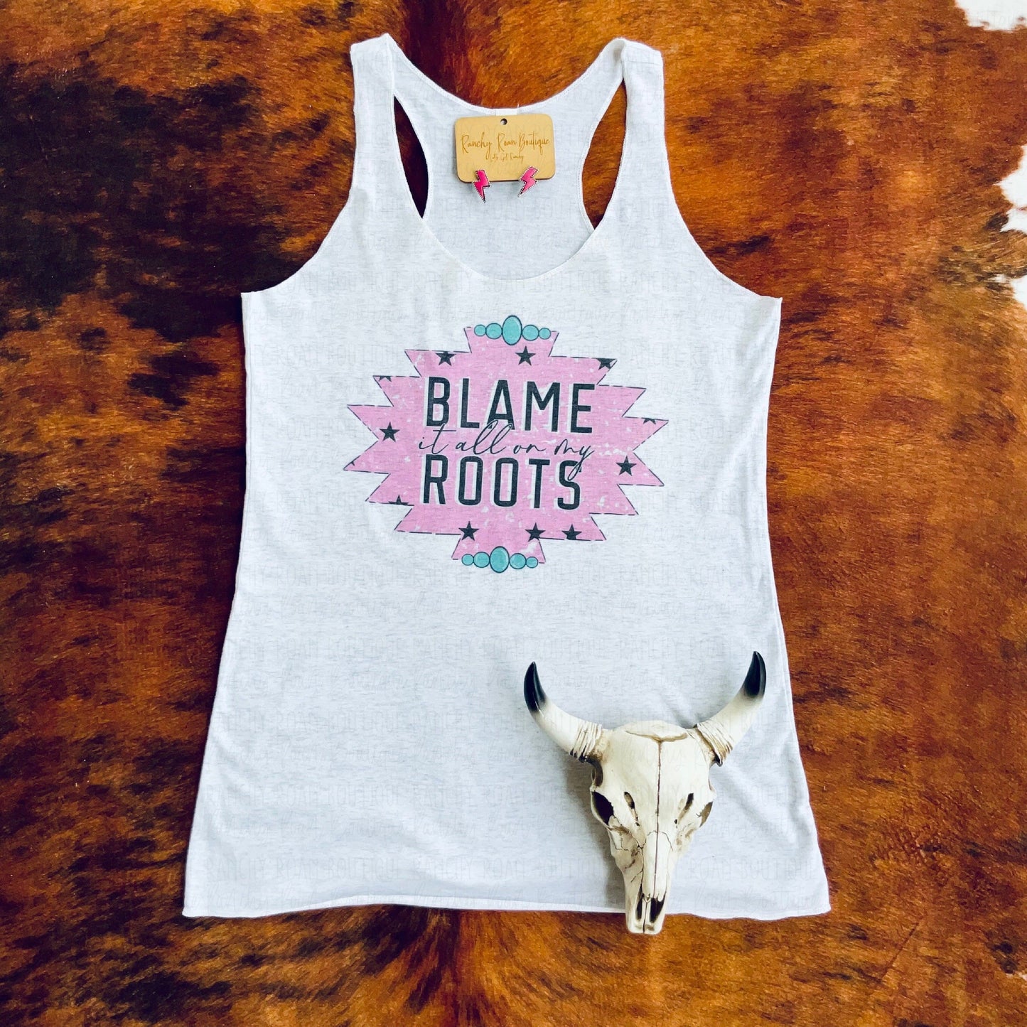 All on My Roots Tank - Ranchy Roan Boutique 