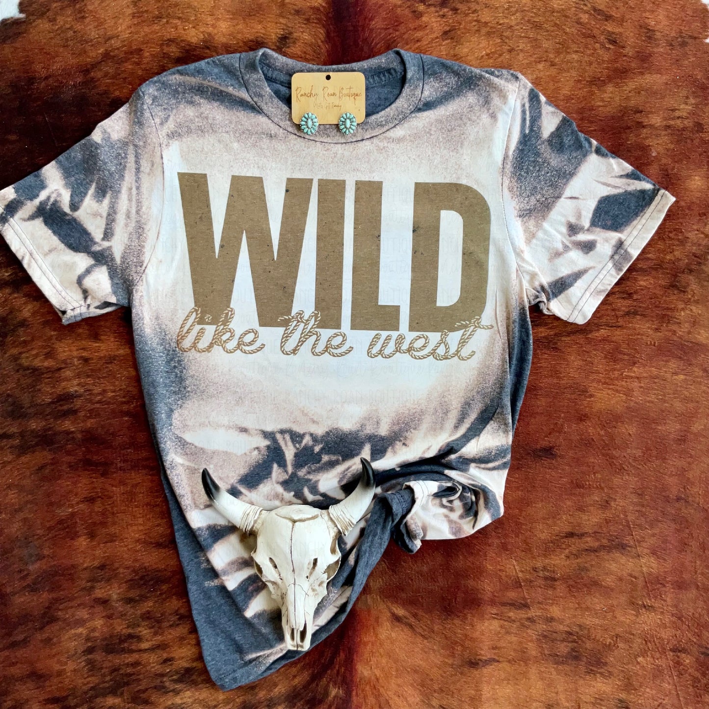 Wild Like the West Western Tee - Ranchy Roan Boutique 