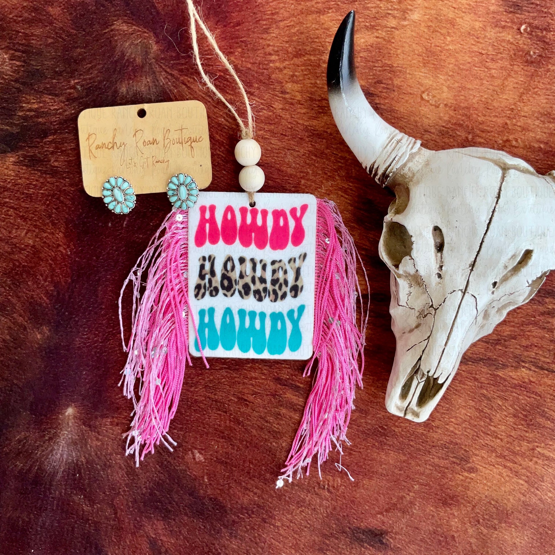 Howdy Howdy Howdy Fringe Freshie - Ranchy Roan Boutique 