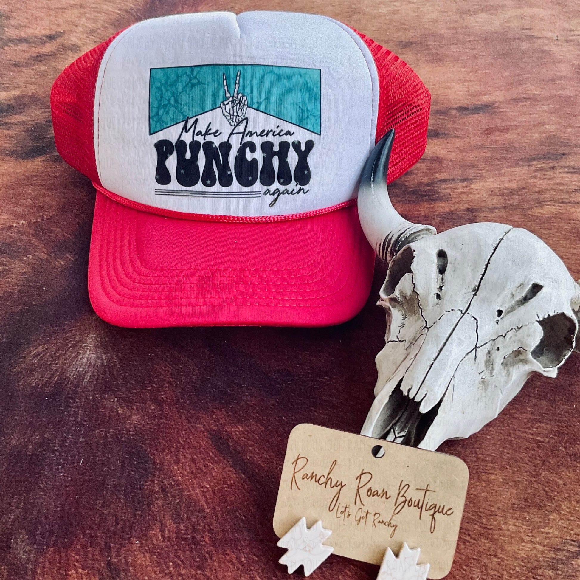 Make America Punchy Again Foam Trucker Hat - Ranchy Roan Boutique 