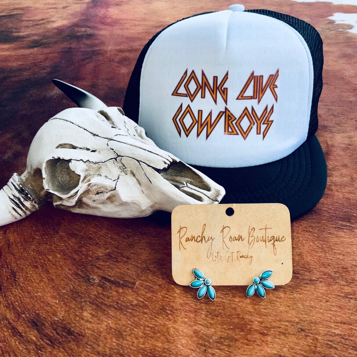 Long Live Cowboys Foam Trucker Hat - Ranchy Roan Boutique 