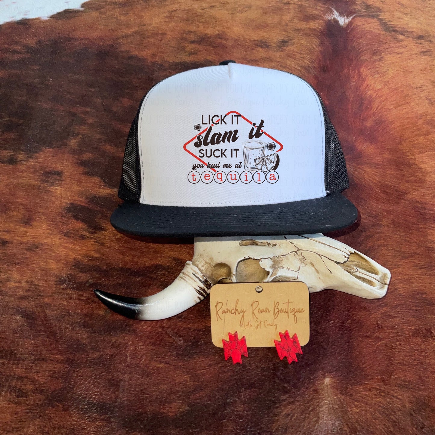 You Had Me at Tequila Western Foam Trucker Hat - Ranchy Roan Boutique 