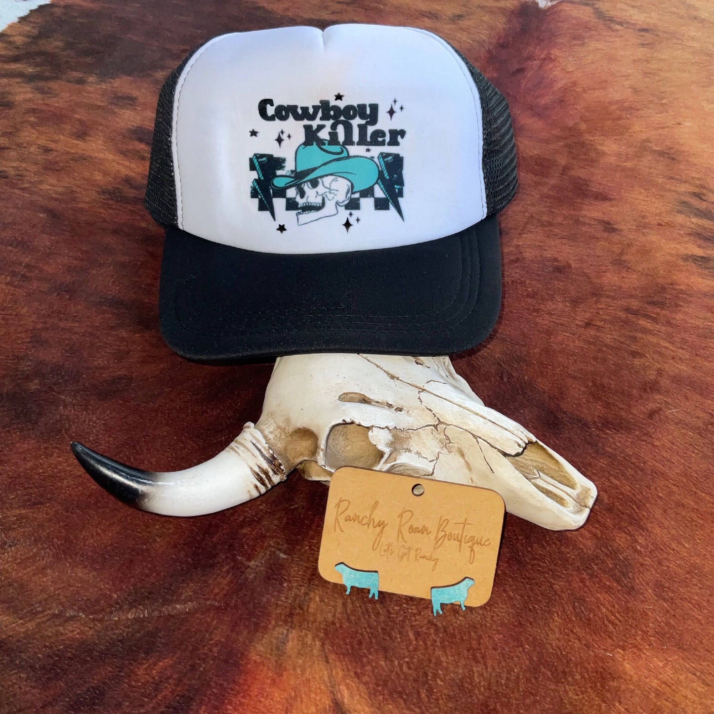 Cowboy Killer Western Foam Trucker Hat - Ranchy Roan Boutique 