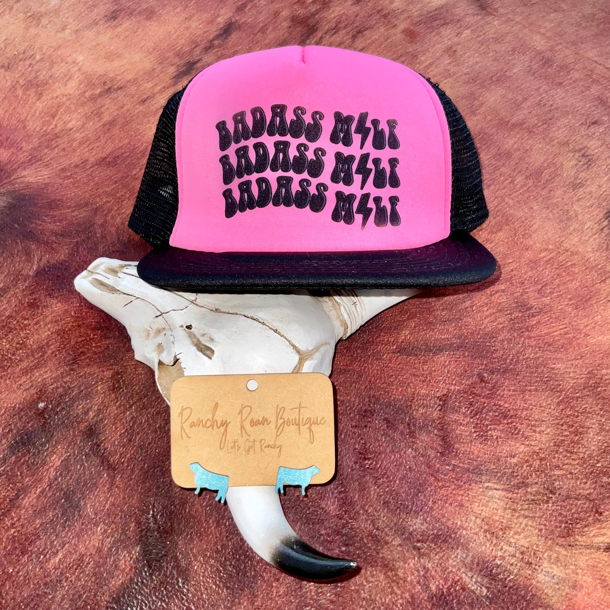 Badass MILF Trucker Hat - Ranchy Roan Boutique 