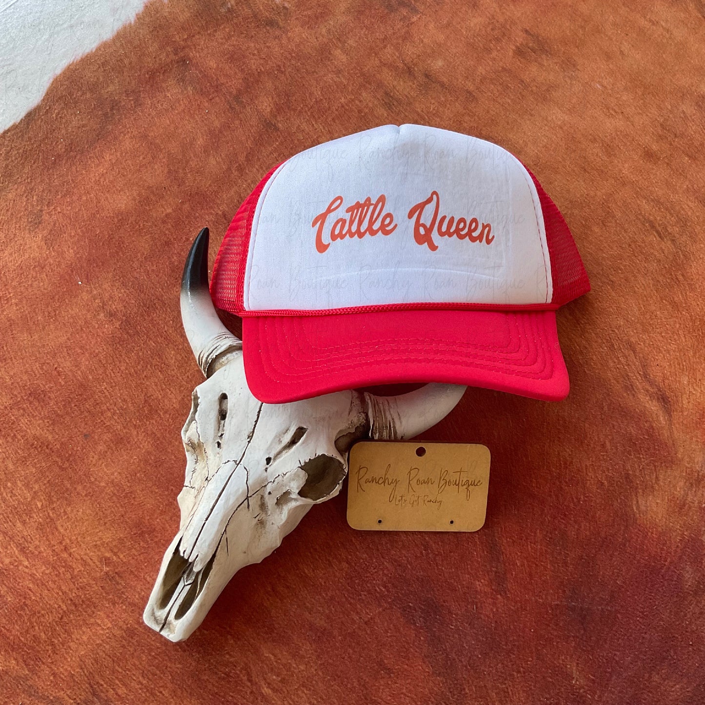 Cattle Queen Western Foam Trucker Hat - Ranchy Roan Boutique 