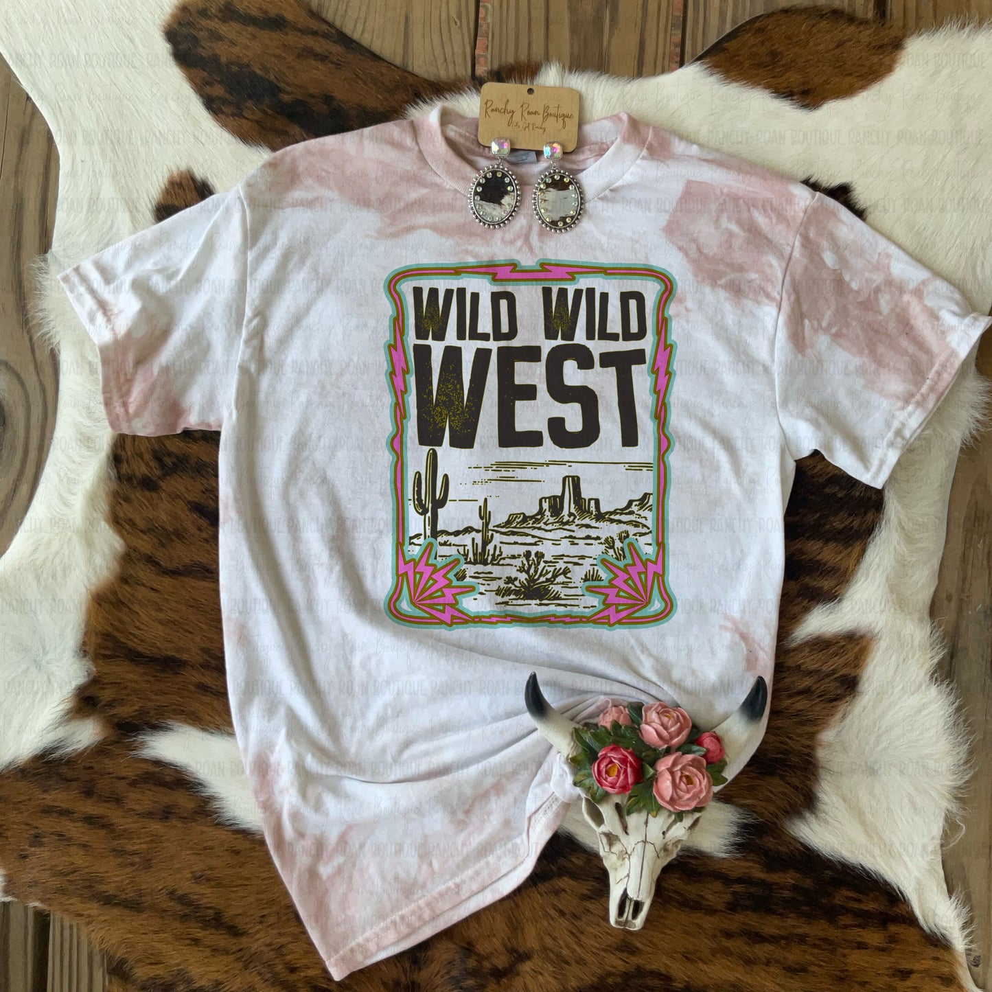 Wild Wild West Neon Frame Graphic Tee