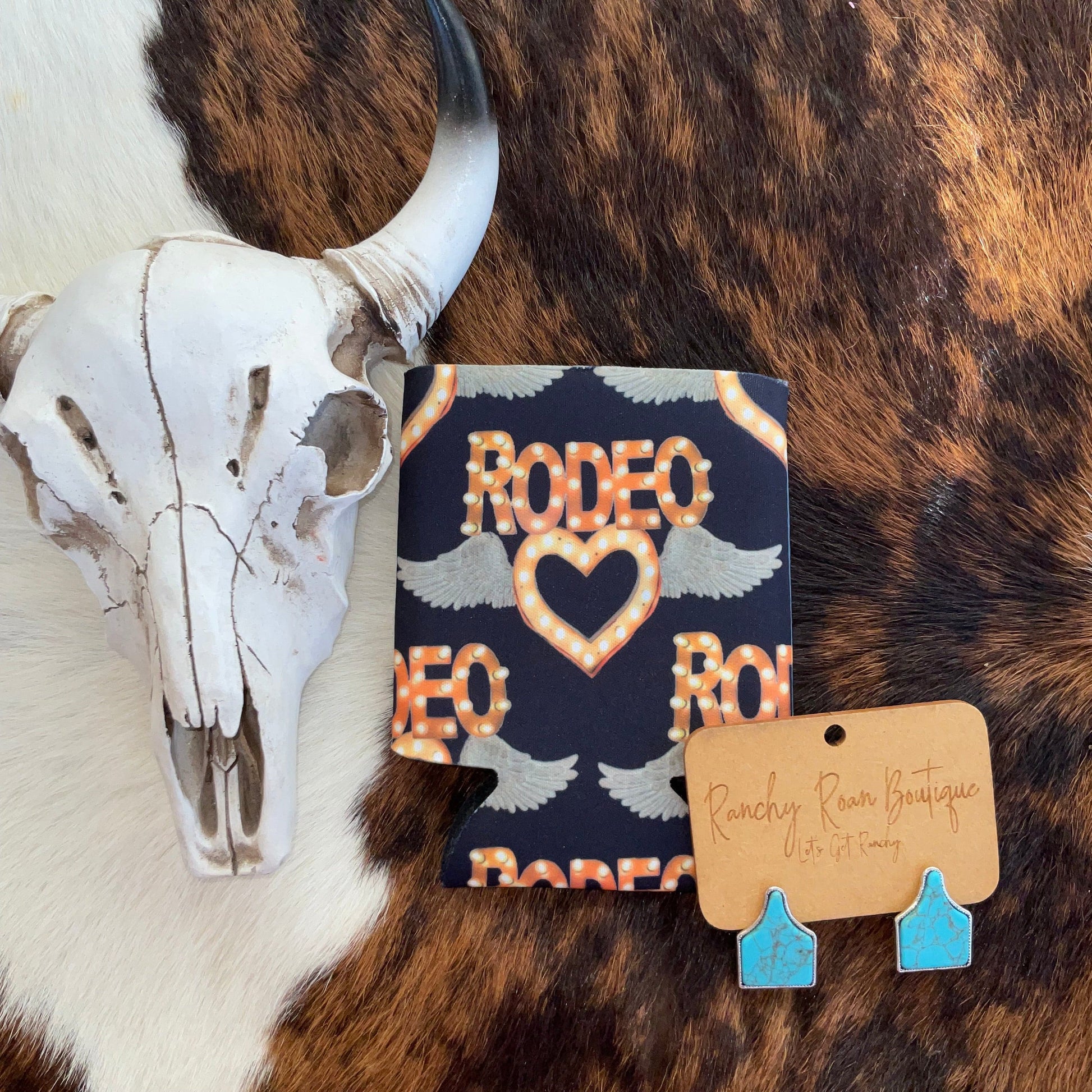 Rodeo Wings Western Koozie - Ranchy Roan Boutique 