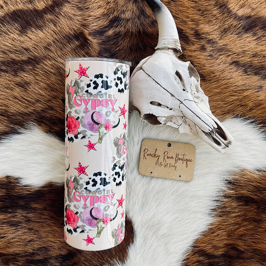 Cowgirl Gypsy 20oz Skinny Tumbler - Ranchy Roan Boutique 