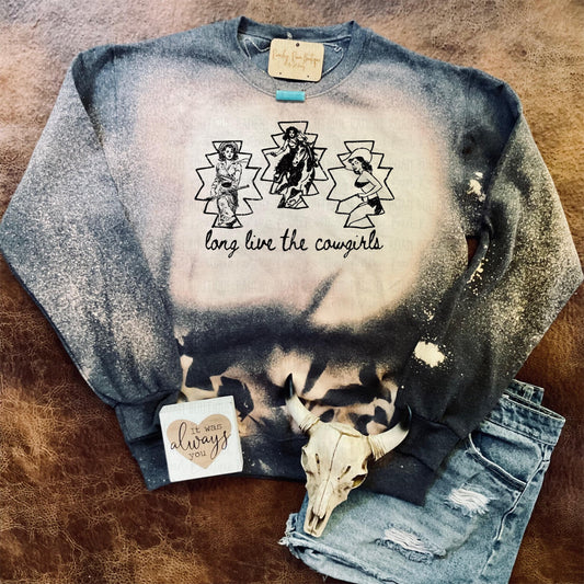 Long Ling the Cowgirls Vintage Western Sweatshirt - Ranchy Roan Boutique 