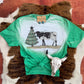 Christmas Cow Scene Western Tee - Ranchy Roan Boutique 